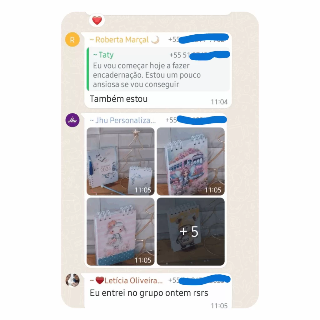 Depoimento de cliente no WhatsApp 1